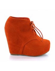 Botine Camilla Wedge Orange