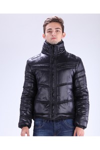 Geaca neagra cu gluga BE YOU