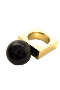 Inel Meli Melo Perle noir