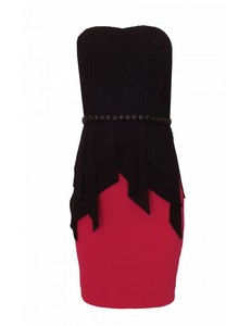 Rochie Rs5060 Negru Ciclam