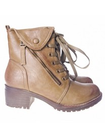 Ghete khaki cu siret Federica