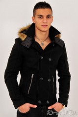 Palton Barbati Black