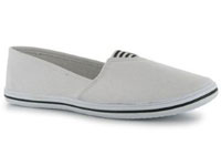Miss Fiori Front Elasticated Ladies Canvas Pumps
