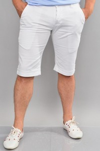 Pantaloni Scurti Barbati Kone White