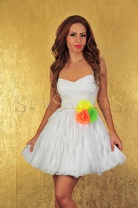 Rochie Mexton Joy Celebration White