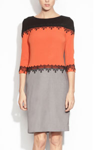 Rochie Rz5444 Portocaliu Gri