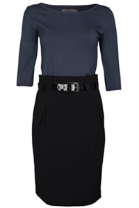 Rochie cu maneca - Gri inchis SSU0430ST