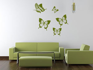 Sticker perete - decorativ cu fluturi