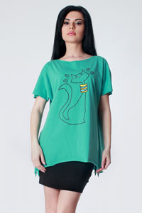 Tricou Roh, culoare turquoise