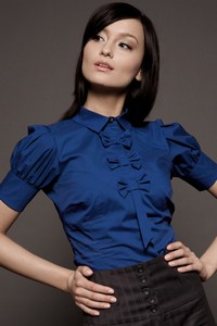 Camasa Lovely cu maneca scurta - Navy