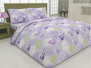 Lenjeria de pat polycotton-Branch lila