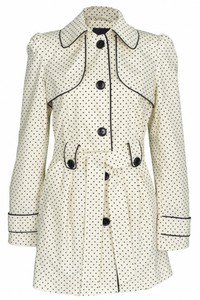 Trench elegant cu buline - Crem 