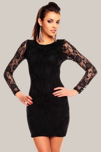 Rochie Neagra din Dantela Aruba