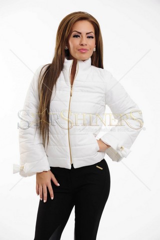 Geaca PrettyGirl Cosy Warmth White