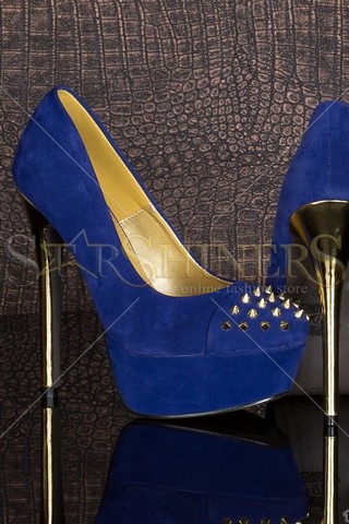 Pantofi Metal Reflect Blue