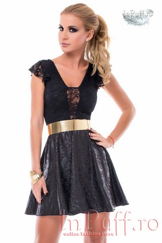 Rochie cu centura metalica