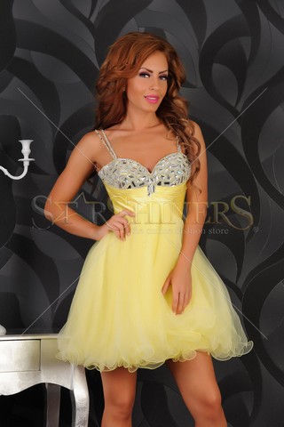 Rochie Sherri Hill Yellow