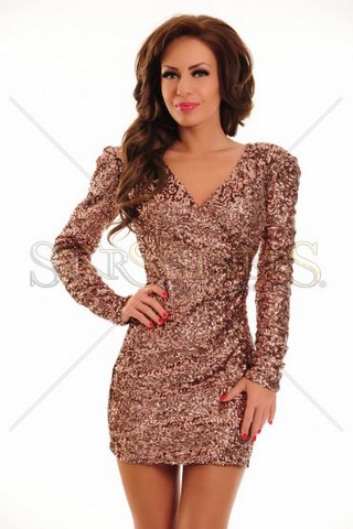 Rochie Ana Radu Pure Shimmer Gold