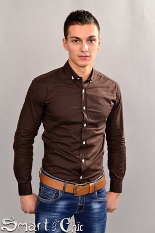 Camasa Barbati Adan Brown