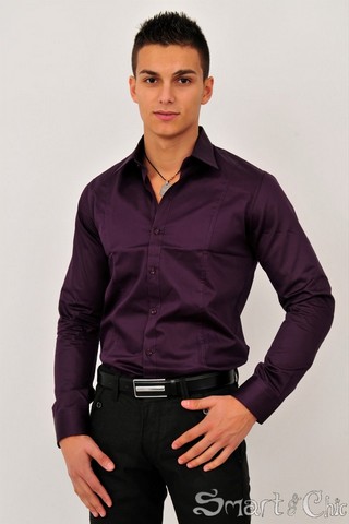 Camasa Barbati Slim Fit Purple