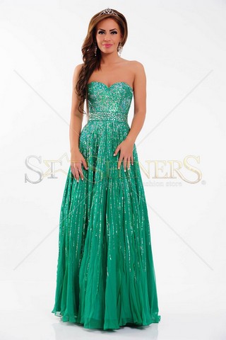 Rochie Sherri Hill 8437 Green