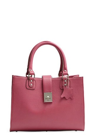 GEANTA FUCSIA DIN PIELE NATURALA MODEL MADAME