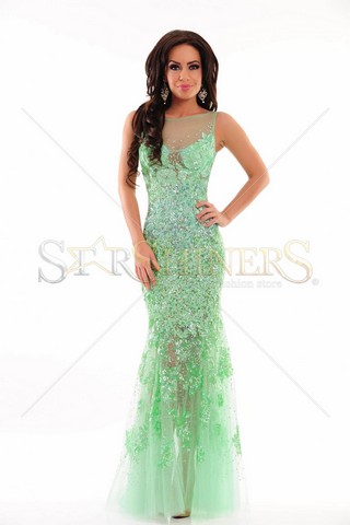 Rochie Sherri Hill 9708 Green