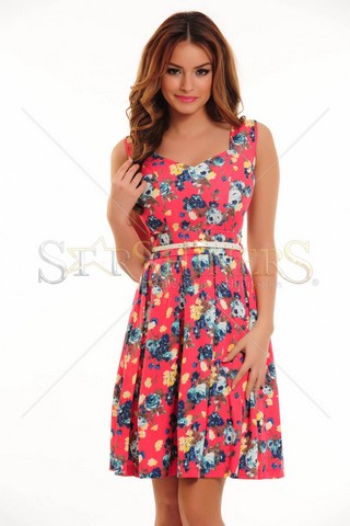 Rochie LaDonna Floral Beauty Coral