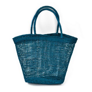 Geanta albastra fibre naturale