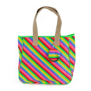 Geanta plaja multicolora