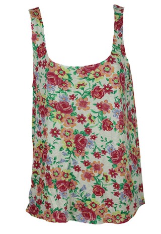 MAIEU PULL AND BEAR FLORAL WHITE