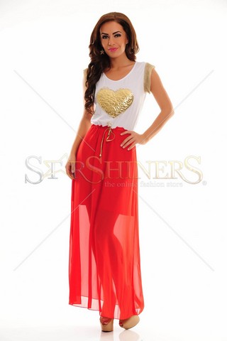 Rochie LaDonna Gilded Beauty Red