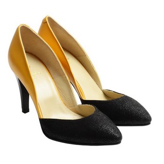 Pantofi Piele cu Toc Inalt Bee