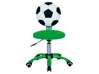 Scaun de birou pentru copii Fotbal Verde