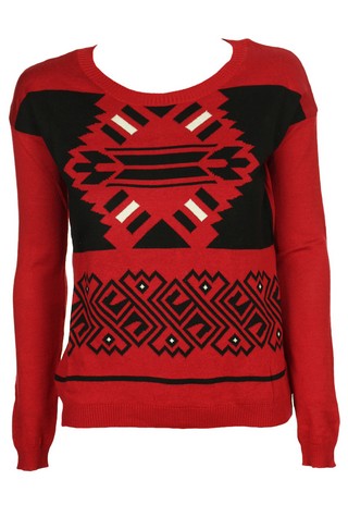 BLUZA BERSHKA LAVEH RED