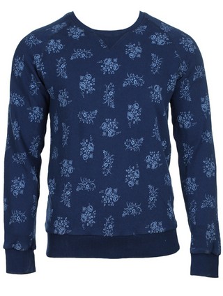 BLUZA PULL AND BEAR JAPPE DARK BLUE