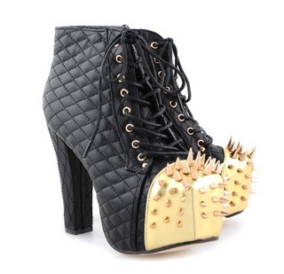BOTINE NEGRE CROWN GOLD