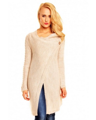 Cardigan Cream Button