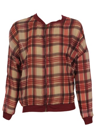 JACHETA BERSHKA MARGOT DARK RED