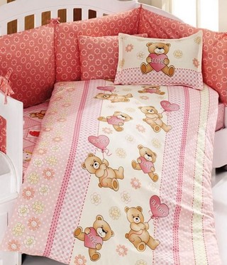 Lenjerie de pat pentru copii Double Baby Bear