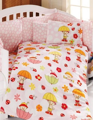 Lenjerie de pat pentru copii Double Funny Umbrella