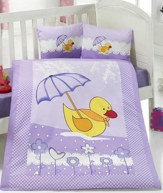 Lenjerie de pat pentru copii Double Lucky Duck