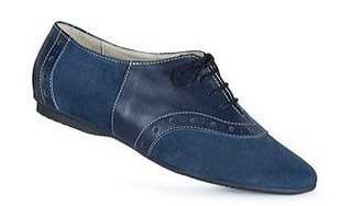 PANTOFI OXFORD ALBASTRI DIN PIELE NATURALA