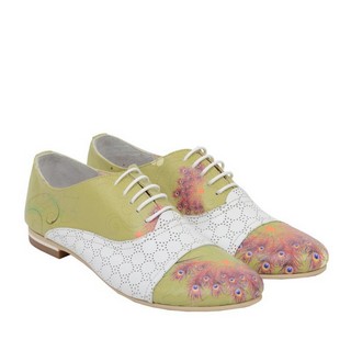 Pantofi Oxford din Piele Naturala Peacock