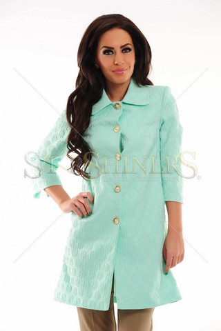 Trench LaDonna Sheer Emotion Turquoise
