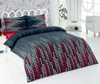 Lenjerie de pat Double Ranforce Galaxy Black