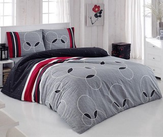 Lenjerie de pat Double Ranforce Mice Grey
