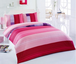 Lenjerie de pat Double Ranforce Motifs Pink