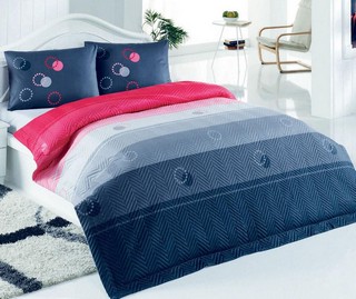 Lenjerie de pat Double Ranforce Quilted Degrade