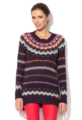Pulover tricotat multicolor Alba